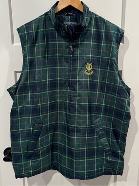 NEW St Andrews Sunice Sport X20 The Old Course Links 1/4 Zip Vest Windbreaker XL